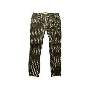 Free People Polka Dot Black Velvet Women's Jeans Size 29